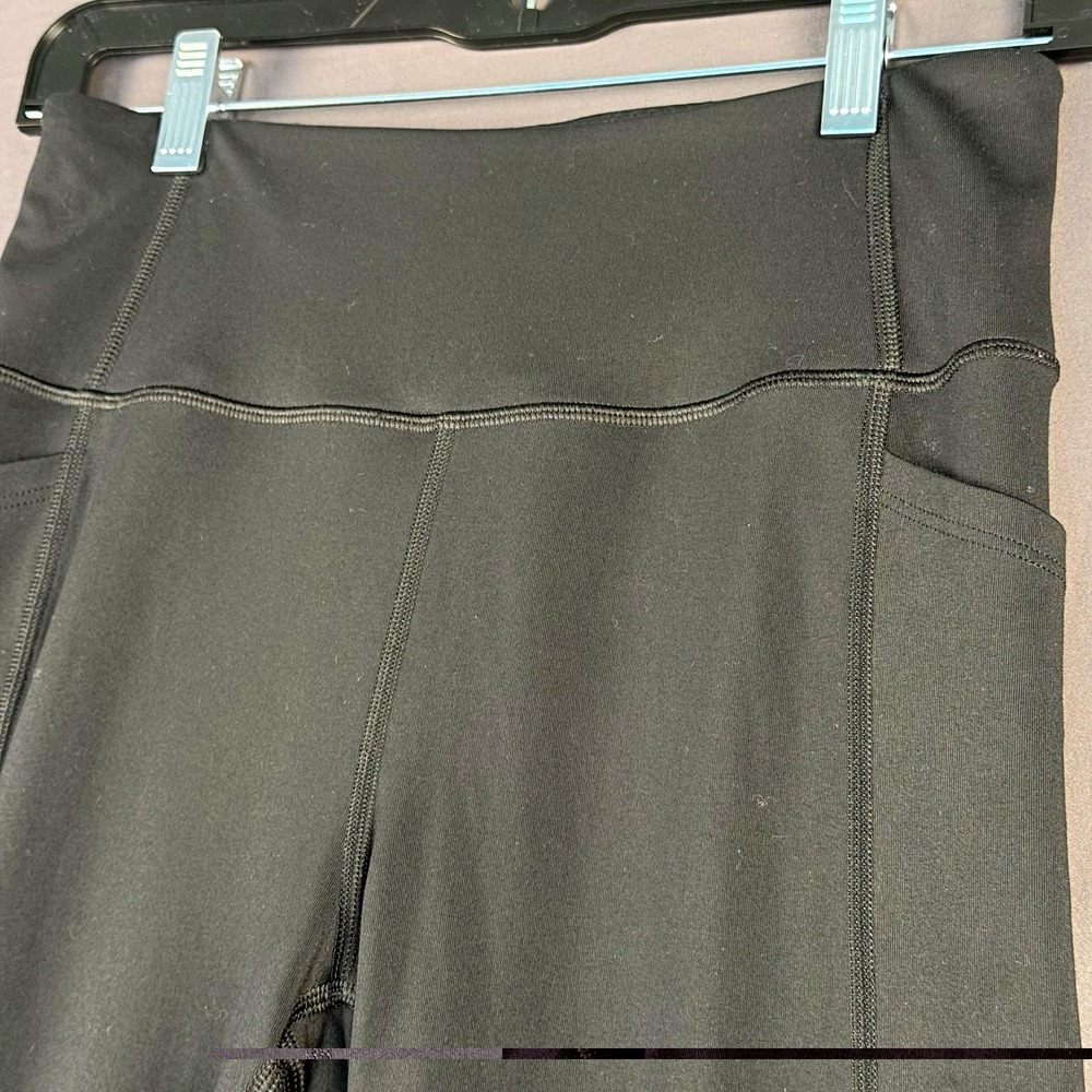 Victoria's Secret On Point Flow Leggings Black High Rise Pockets Stretch 8